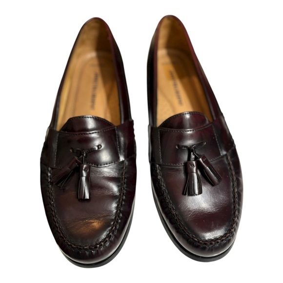 Johnston & Murphy Hayes Tassel Loafers Burgundy Leather Loafers Mens Size 10 W main image 12